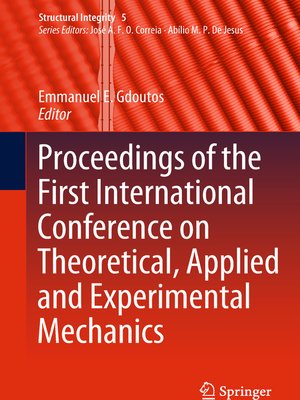 cover image of Proceedings of the First International Conference on Theoretical, Applied and Experimental Mechanics